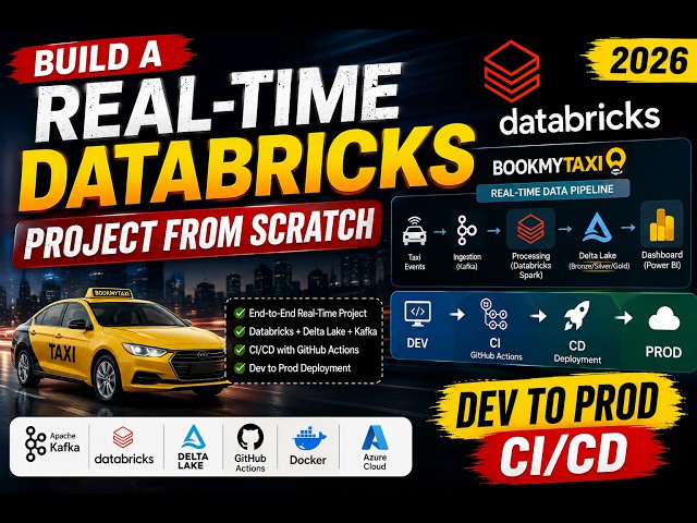 Build a Real-Time Databricks Project From Scratch | BookMyTaxi Dev to Prod CI/CD (2026) #databricks