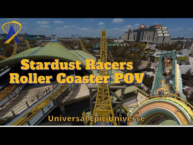 Stardust Racers Roller Coaster POV at Universal Epic Universe