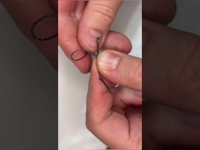 How to Tie a Carp Hair Rig #fishing #gtknot #fishingtutorial