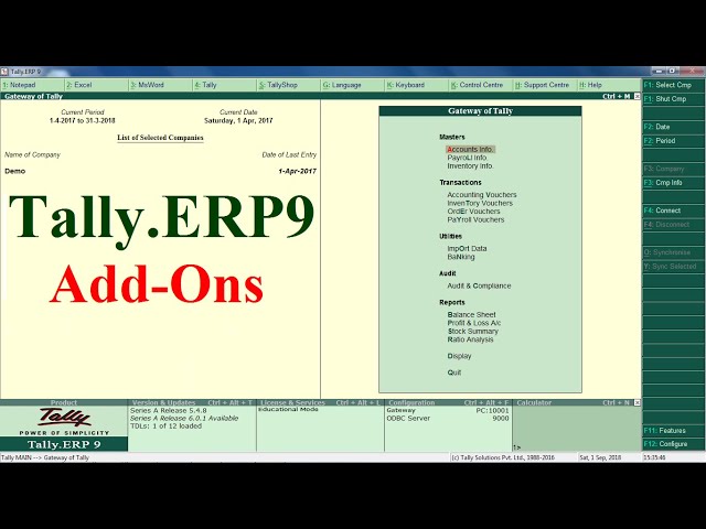 Tally Customization of Credit Overdues Bills Control.!
