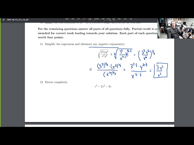 Mock Test Questions 11 & 12