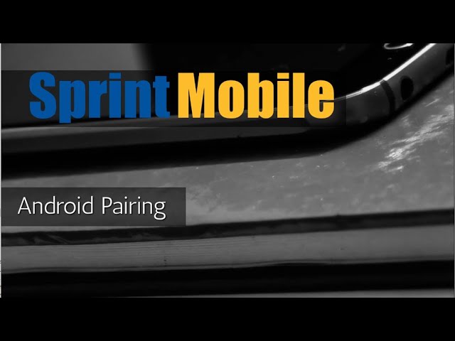 Pairing an Anton Bluetooth analyser to Sprint Mobile on Android phones & tablets