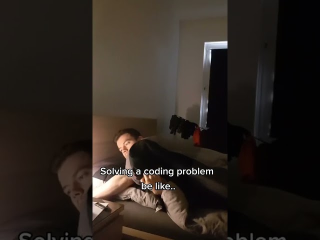 Solving a Coding Problem Be Like...
