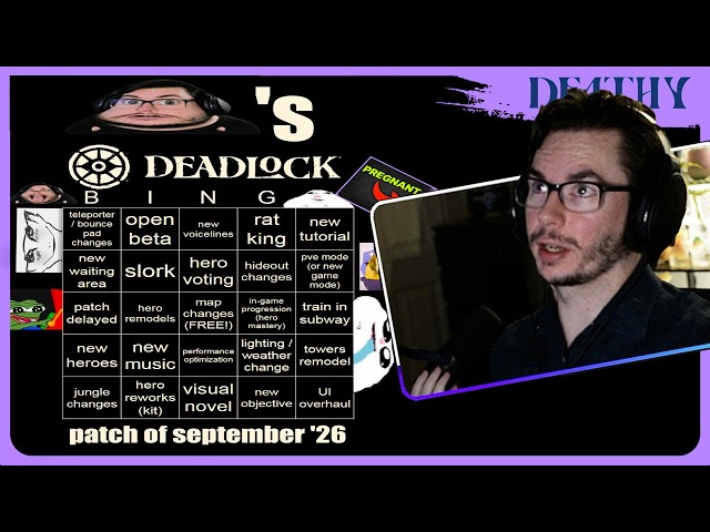 Deathy makes a Bingo Card for the Patch