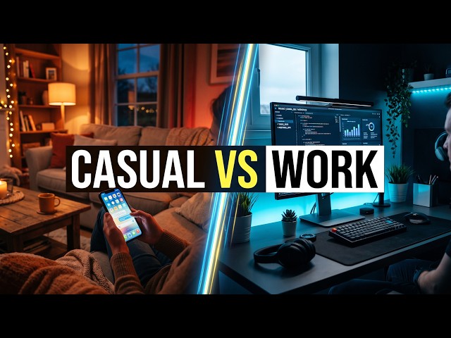 Casual vs Work AI:Why Your Phone Feels Different #ArtificialIntelligence #TechPsychology #FutureWork
