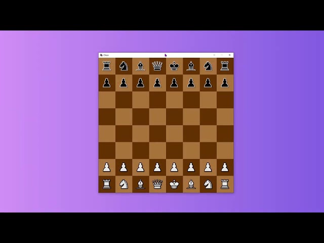 Chess Programming #1 - Local Chess App