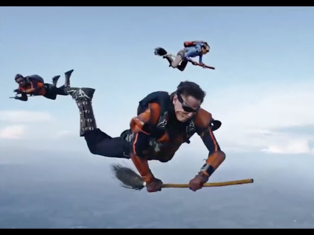 Watch Skydivers Play Quidditch In the Sky