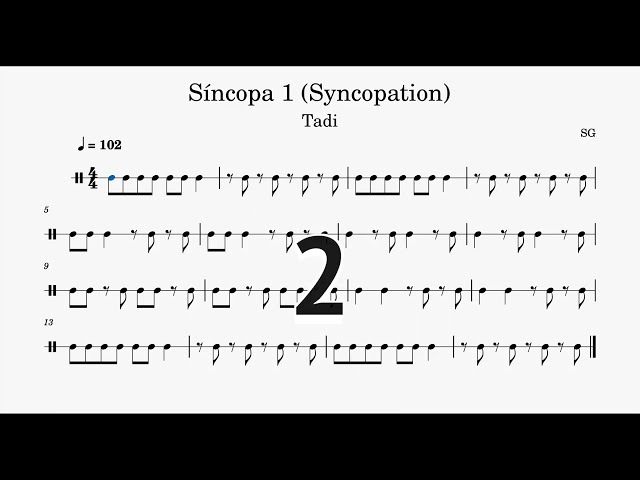Lectura rítmica - Síncopa 1(Syncopation)