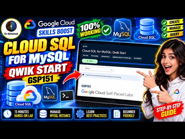 Cloud SQL for MySQL: Qwik Start #GSP151 #qwiklabsarcade2026