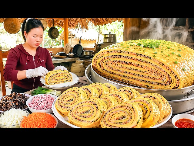 How to Make Delicious Multi-Layer Egg Cake – Traditional Homemade Recipe to Sell at the Market