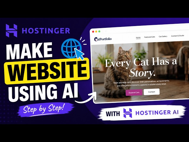 How to make Website using Hostinger AI