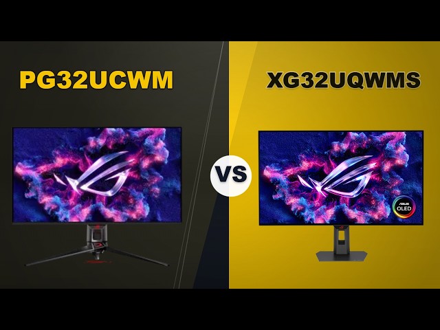 Asus ROG PG32UCWM vs XG32UQWMS OLED Monitor Comparison