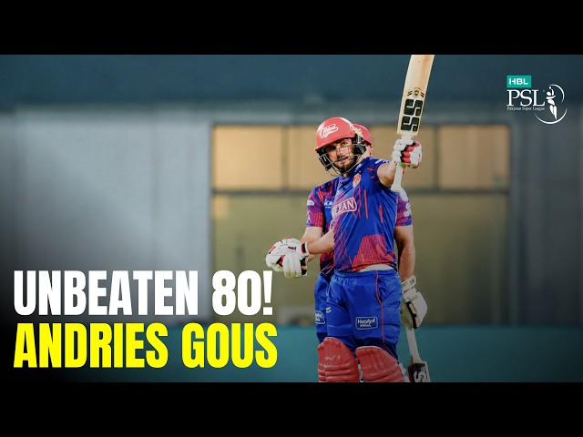 Andries Gous 80 Off 45  | HBL PSL 2025 | Multan Sultans vs Islamabad United | MZB1U