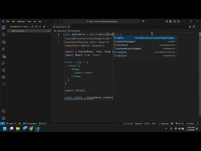 JS Promise | Async Await | Object | JSON