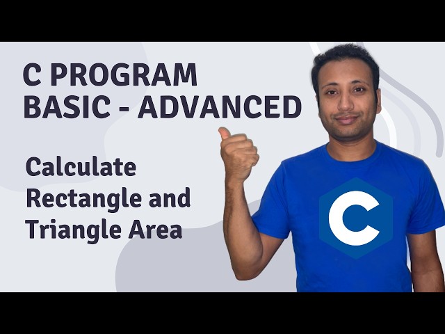 C Program English Tutorial 28 : area calculator