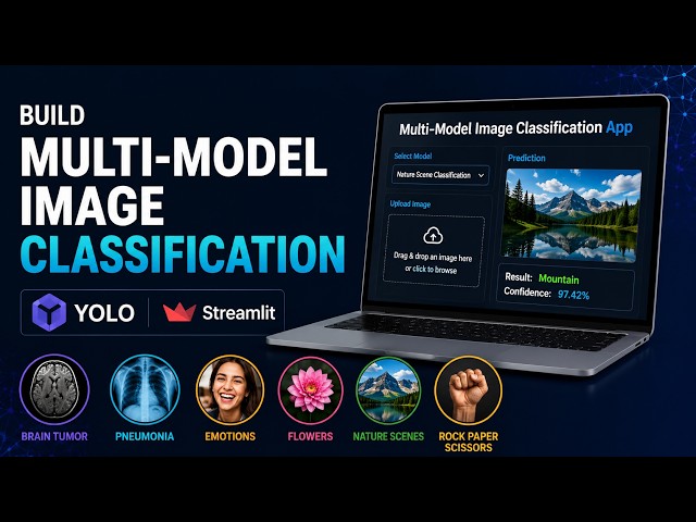 Build a Multi-Model Image Classification App with YOLO & Streamlit | Deep Learning Project Tutorial