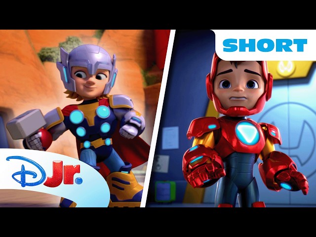Iron Man Builds Thor a New Car! 🥹🚗 | Meet Iron Man and his Awesome Friends |@MarvelHQ x @disneyjr