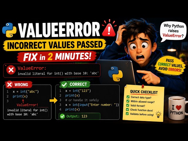How to Fix ValueError in Python | Invalid Literal Solutions 💻