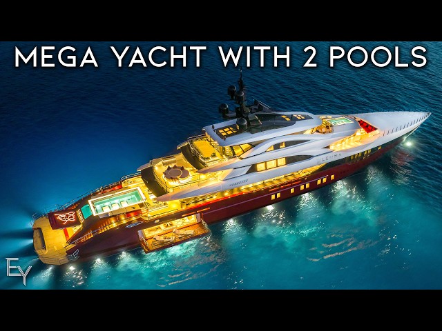 ¡Recorriendo el megayate MÁS LOCO del MUNDO con una piscina de 2 pisos!