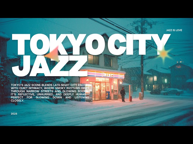 Playlist | snowy nights in Hokkaido chill evening jazz 🌧️ | warm jazz mix