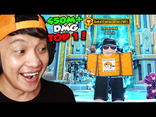 TOP #1 SOLO CONQUEROR (S5) 45M+ DMG - Anime Expeditions ROBLOX
