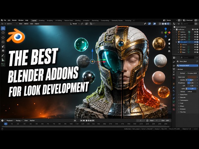 the best blender addons for look development