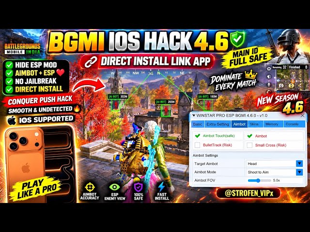bgmi ios hack 4.6 free | how to hack bgmi ios 4.6 |skin hack bgmi ios |iPad And IPhone ios hack free