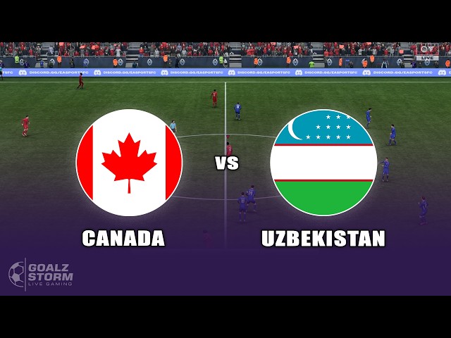 🔴Canada vs Uzbekistan | International Friendly Football Live Gaming Simulation | EA FC26