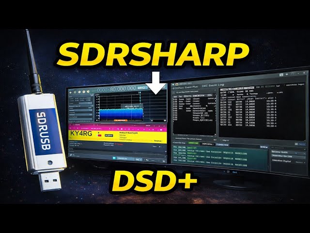 SDRSharp + DSDPlus | Cómo decodificar radio digital paso a paso