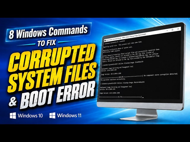 How to Fix Corrupted System Files & Boot Error with Windows Command-Line Tools