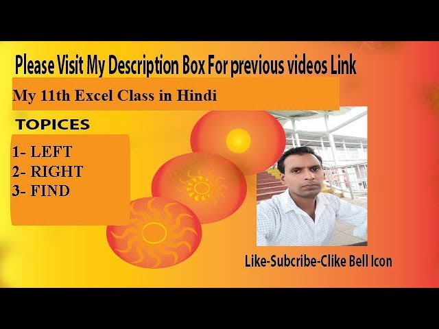 How to use Left function & Right Function