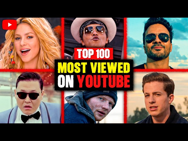 100 Most Viewed Music Videos Ever on YouTube