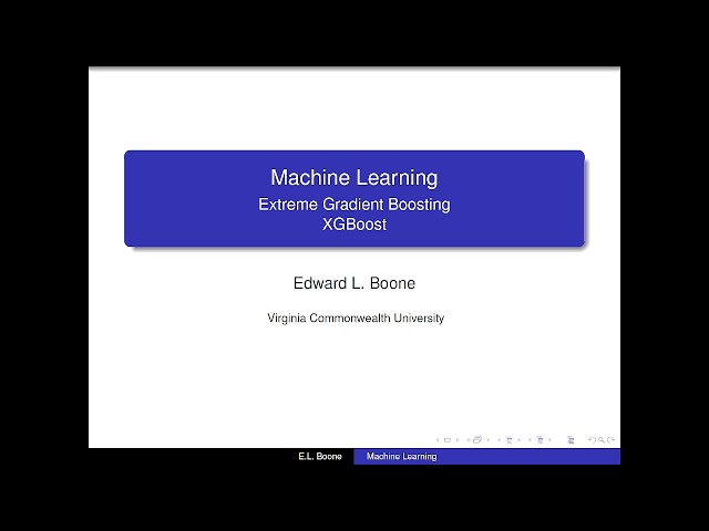 Machine Learning - Extreme Gradient Boosting - XGBoost