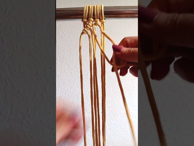 Macramé Tutorial: Diamond Pattern 3 #angelesdiy #macrame #tutorial