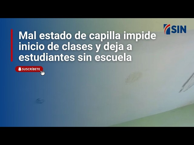Mal estado de capilla impide inicio de clases y deja a estudiantes sin escuela