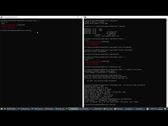 Azure Devops Configure Code Reviews,  How to use Pull Request and how to deal with Merge Conflicts
