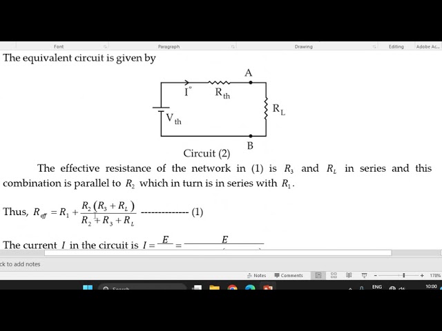 THEVENINS THEOREM