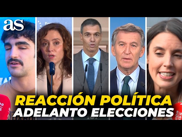 REACCIONES POLÍTICAS a las ELECCIONES ADELANTADAS por PEDRO SÁNCHEZ al 29 de NOVIEMBRE