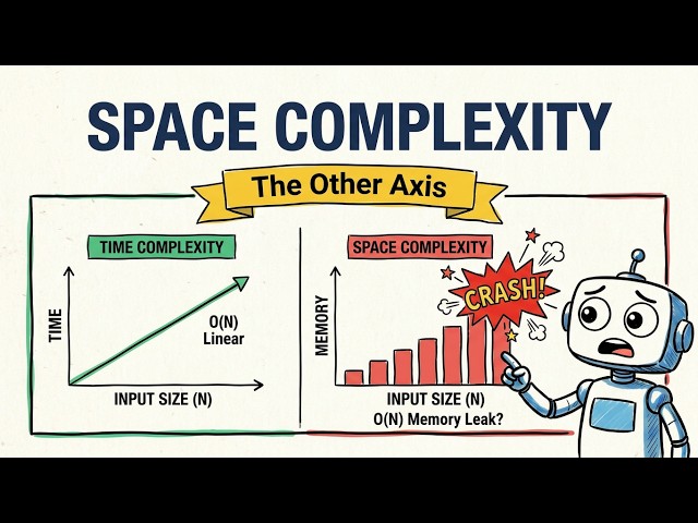 Data Structures & Algorithms #7: Space Complexity — Stack, Heap & Big-O for Memory