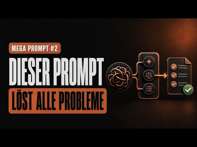 How AI solves all your problems: Mega Prompt #2 for ChatGPT, Claude, Gemini & Co.