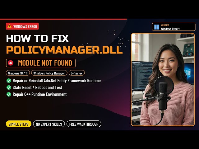 Fix policymanager.dll Error!