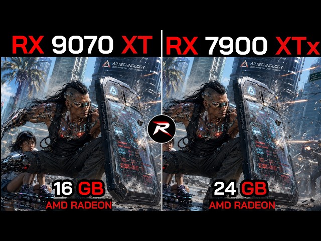 RX 9070 XT VS RX 7900 XTX+ Ryzen 7 9800X3D | 20 Games Tested in 1080P, 1440P & 4K!