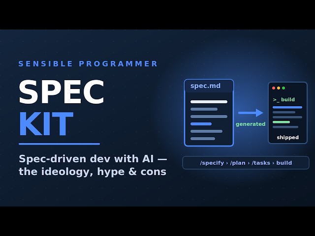 Make the spec the truth: GitHub Spec Kit, explained #SpecDrivenDevelopment #GitHubSpecKit #DevTools