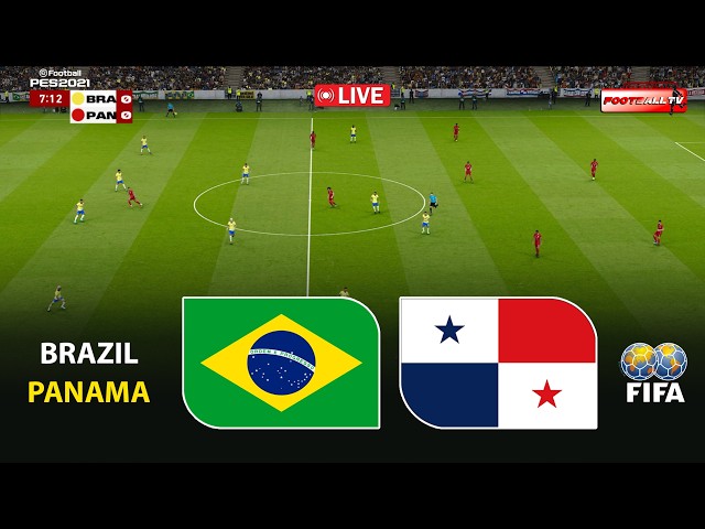 🔴BRAZIL vs PANAMA - International Friendly 2026 | Simulation Pes 21 Gameplay