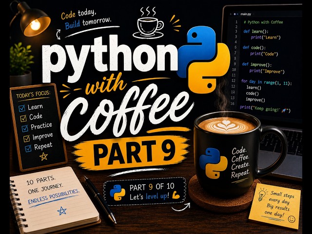 Learn Python with me 😎☕......
