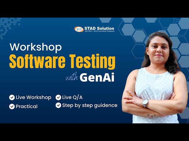 Free Live Workshop on Software Testing with GenAI | Manual + Automation Testing Training