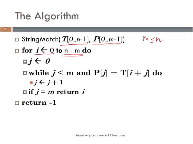 Brute Force String Matching