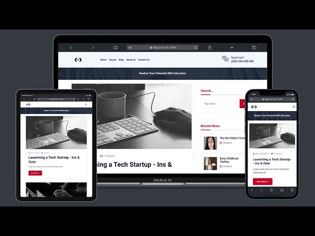 Ultimate Guide to Building School Website with HTML/CSS/JS - Blog Page