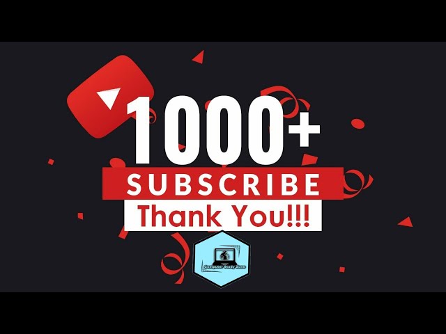Computer Study Zone Complete 1k Subscriber || Thank you All of you @computerstudyzone