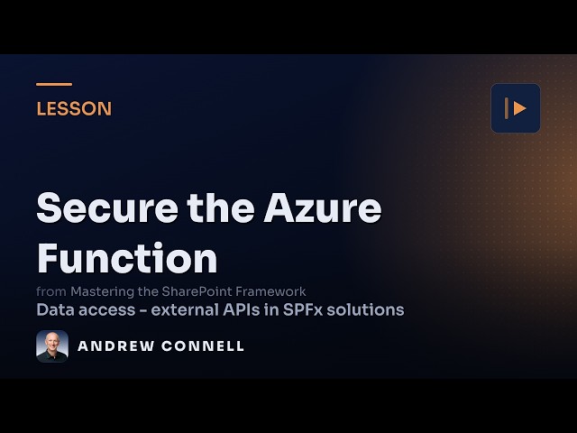 Secure an Azure Function REST API with Entra ID